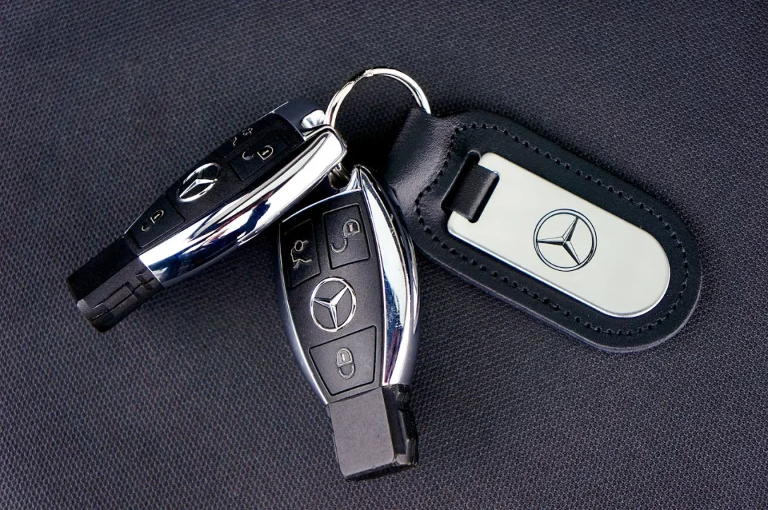 keychain for a Mercedes car