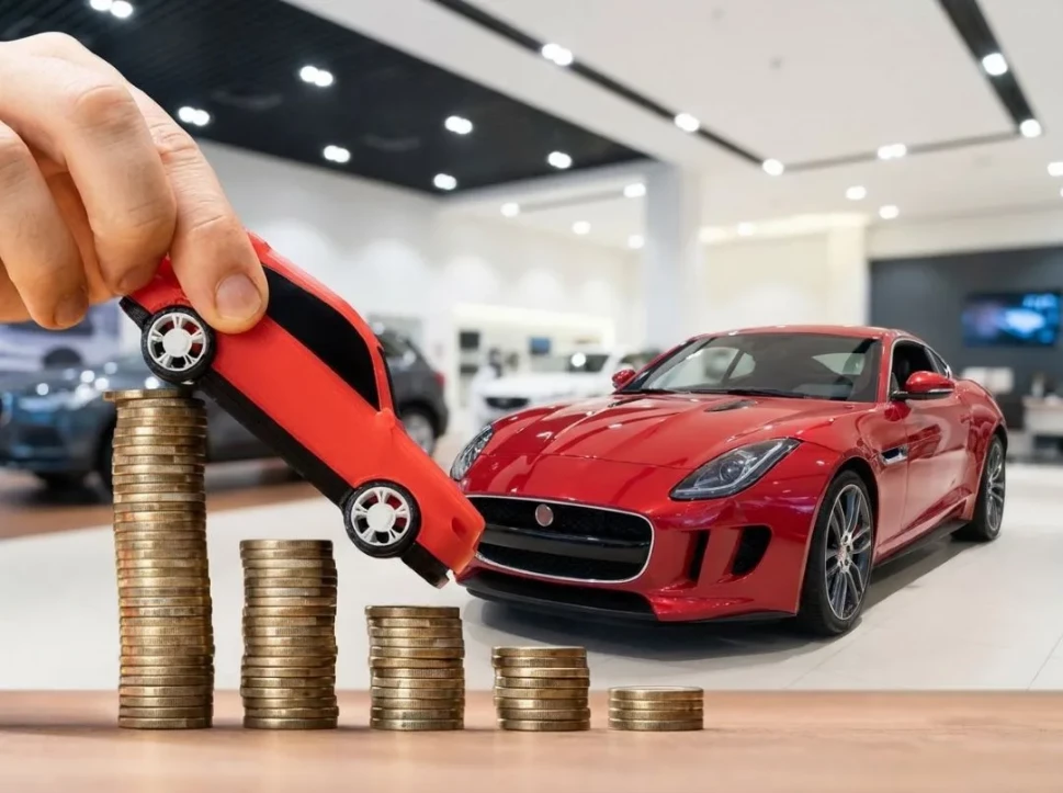 concept of car depreciation and declining vehicle value over time